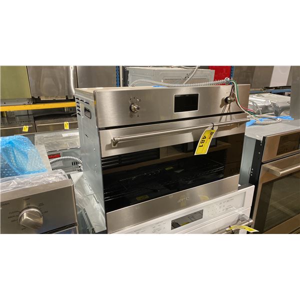 SMEG MODEL SFU4302MCX. 24" STAINLESS STEEL BUILT IN ELECTRIC SPEED OVEN