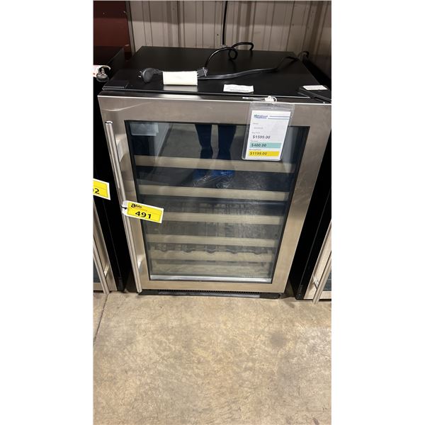 HAIER MODEL WC200GS. 24" WINE REFRIGERATOR WITH DUAL ZONE TEMPERATURE MANAGEMENT WITH ANTI UV GLASS,