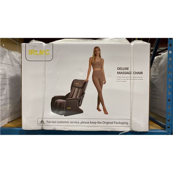 IRLMC DELUXE UPPER-BODY & LEG ICLASS BLACK / BROWN ELECTRIC MASSAGE CHAIR *IN BOX*