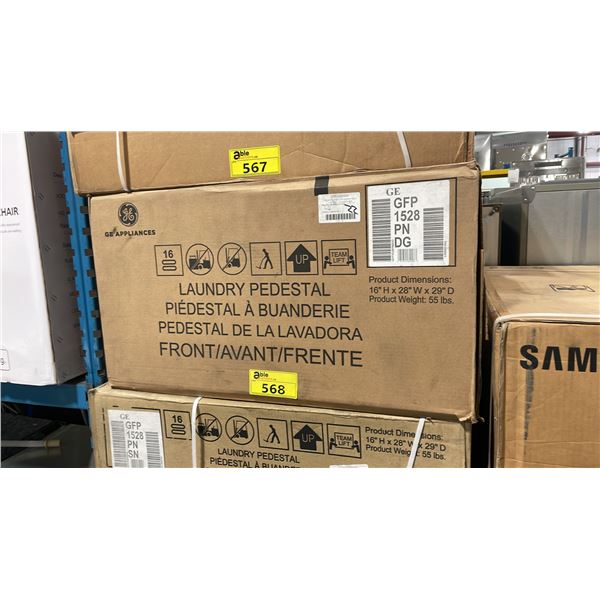GE APPLIANCES MODEL GFP1528PNDG UNDER MACHINE LAUNDRY PEDESTAL *IN BOX*