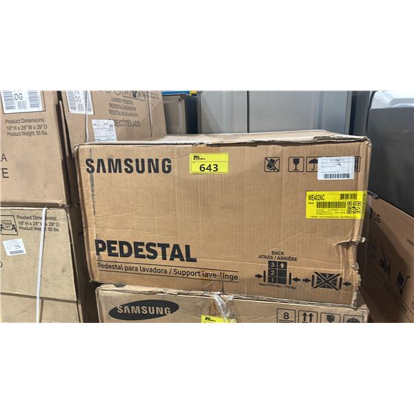 SAMSUNG MODEL WE402NC UNDER MACHINE LAUNDRY PEDESTAL *IN BOX*