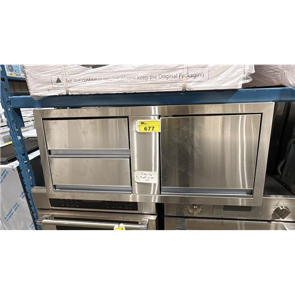 NAPOLEON STAINLESS STEEL 45" BUILT IN ACCESS DOOR AND DOUBLE DRAWER COMBO