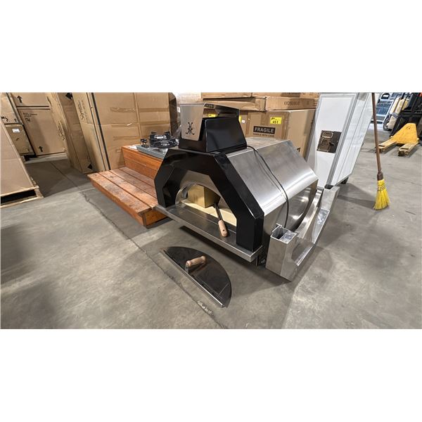 HESTAN CAMPANIA MODEL AGPO33-NG 33" HIGH PERFORMANCE NATURAL GAS OUTDOOR PIZZA OVEN WITH OPTIONAL