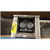 Image 1 : STAINLESS STEEL GAS 2 BURNER BUILT IN COOKTOP *MISSING GRATES*