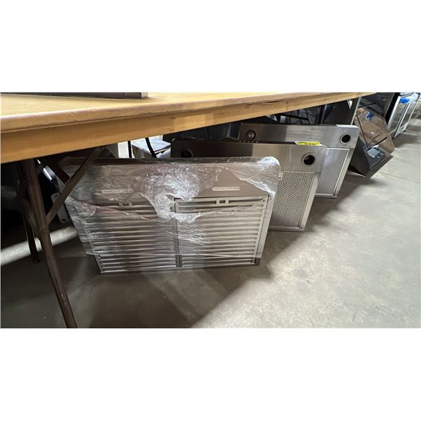 GROUP OF 3 ASSORTED STAINLESS STEEL HOOD FANS