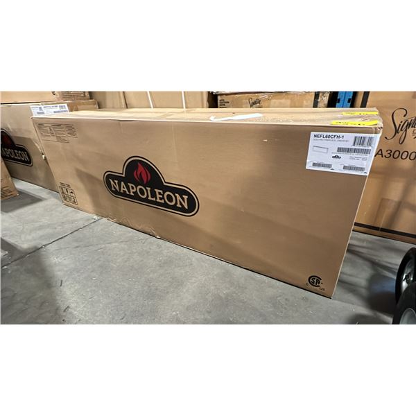NAPOLEON MODEL NEFL60CFH-1. 60" LINEAR WALL MOUNTED ELECTRIC FIREPLACE *IN BOX*