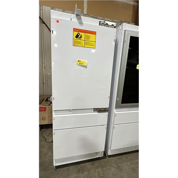 GE MONOGRAM MODEL ZIPS360NHSS. 30" BUILT-IN BOTTOM FREEZER 2 DRAWER REFRIGERATOR