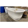 Image 3 : STREAMLINE MODEL N-660-59FSWH-FM WHITE FREE STANDING ANTIQUE STYLE BATHTUB