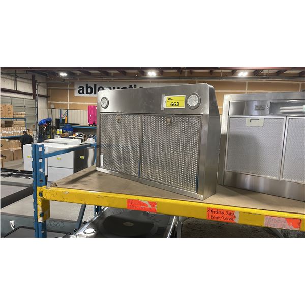 STAINLESS STEEL 30" WALL MOUNTED RANGE HOOD