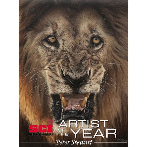 Canvas Prints - SCI Artist of the year 2025 - Lion by Peter Stewart