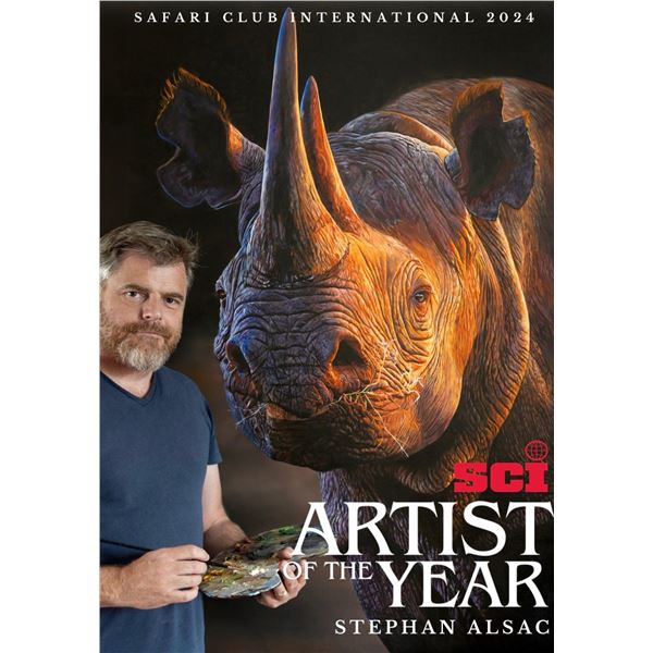 Canvas Prints - SCI Artist of the year 2024 - Rhino by Stephen Alsac