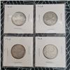 Image 1 : 4 Canadian Silver Quarters 1968