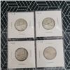 Image 1 : 4 Canadian Silver Quarters 1965