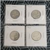 Image 1 : 4 Canadian Silver Quarters 1964