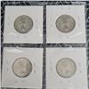Image 6 : 4 Canadian Silver Quarters 1964