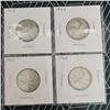 Image 1 : 4 Canadian Silver Quarters 1965