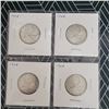 Image 1 : 4 Canadian Silver Quarters 1968