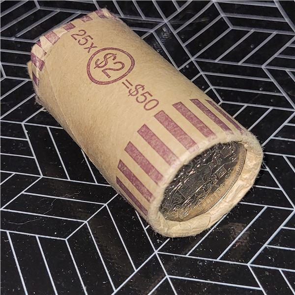 Roll of 1974 Canada 50 Cent Pieces