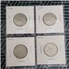 Image 1 : 4 Canada Silver Quarters 1968