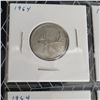 Image 2 : 4 Canadian Silver Quarters 1964