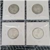 Image 6 : 4 Canadian Silver Quarters 1964