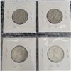 Image 6 : 4 Canadian Silver Quarters 1966