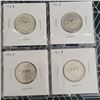 Image 1 : 4 Canadian Silver Quarters 1967
