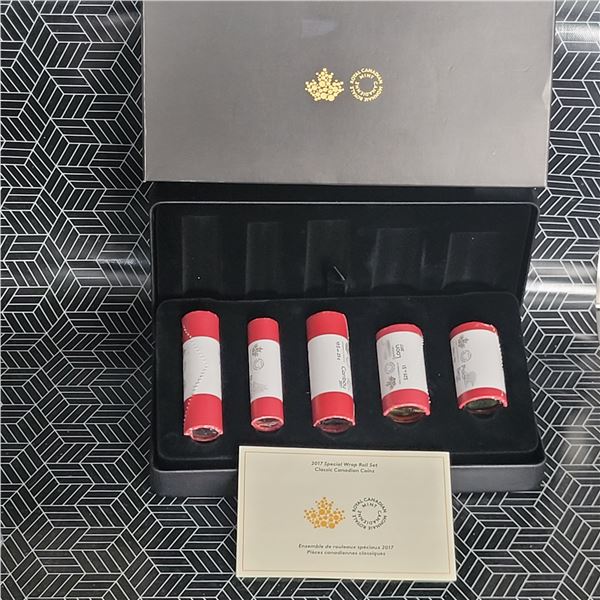2017 RCM Special Wrap Roll Set Classic Canadian Coins