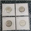 Image 1 : 4 Canadian Silver Quarters 1967
