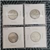 Image 1 : 4 Canadian Silver Quarters 1965