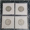 Image 6 : 4 Canadian Silver Quarters 1964