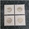 Image 1 : 4 Canadian Silver Quarters 1967