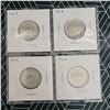 Image 1 : 4 Canadian Silver Quarters 1967