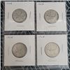Image 1 : 4 Canadian Silver Quarters 1968