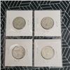 Image 6 : 4 Canadian Silver Quarters 1967