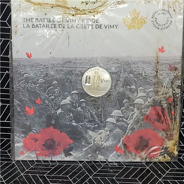 2017 Fine Silver The Battle Of Vimy Ridge No GST