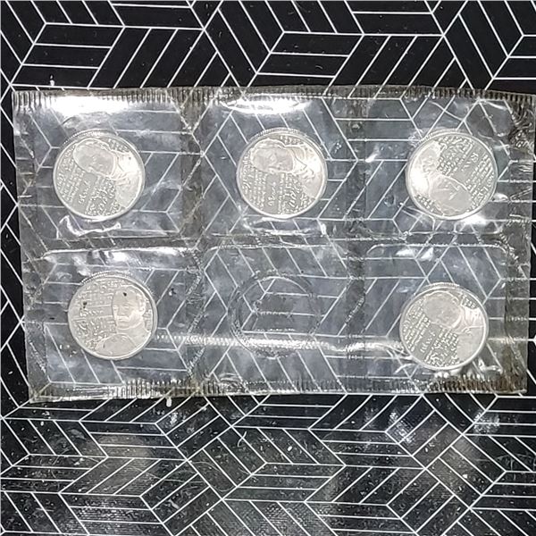 2012 The War of 1812 5 Quarter UNC Set