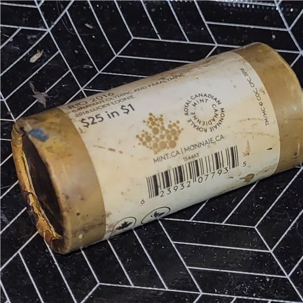 2016 Olympic Lucky Loonie Dollar Roll