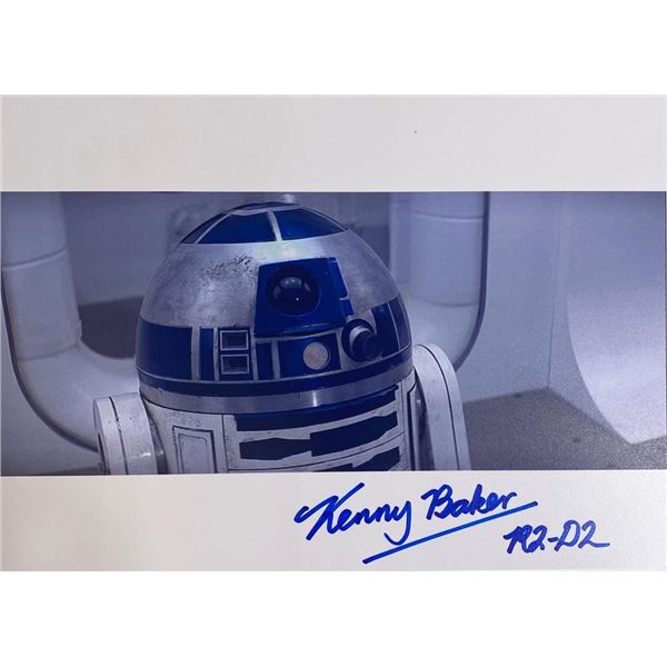 Star Wars Kenny Baker R2-D2 facsimile signed  photo