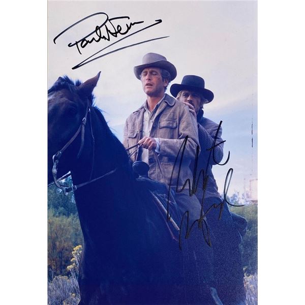 Butch Cassidy and the Sundance Kid Paul Newman and Robert Redford facsimile signed movie photo