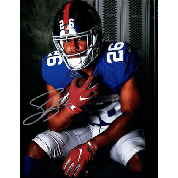Saquon Barkley facsimile signed photo