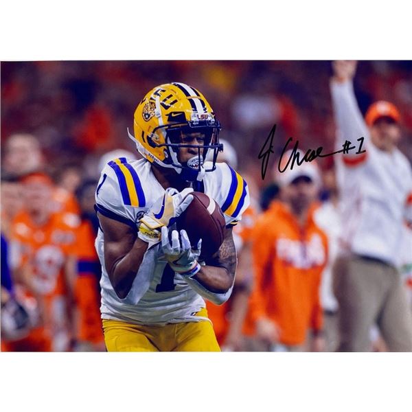 LSU Tigers Ja'Marr Chase facsimile signed  photo