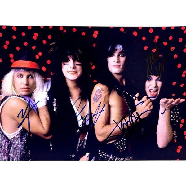 MÃ¶tley CrÃ¼e band facsimile signed  photo