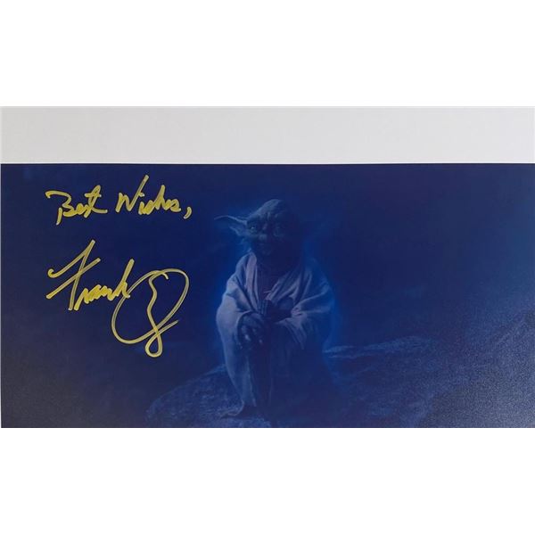 Star Wars Yoda Frank Oz facsimile signed movie photo