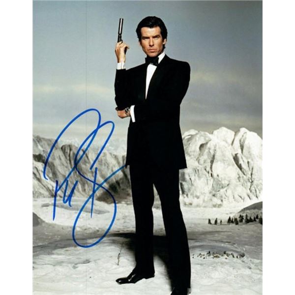 James Bond Goldeneye Pierce Brosnan facsimile signed photo