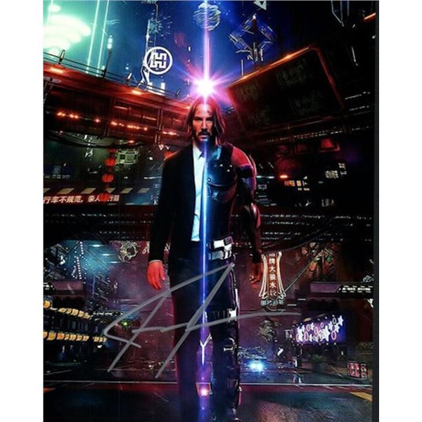 John Wick Keanu Reeves facsimile signed photo