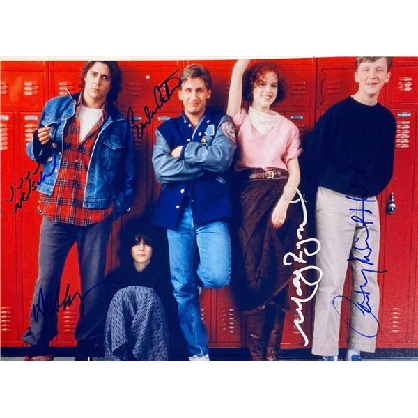 The Breakfast Club cast facsimile signed  movie photo