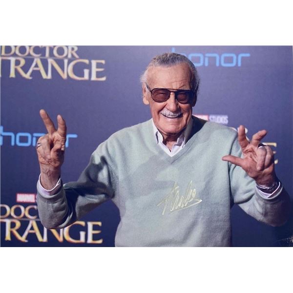 Stan Lee facsimile signed  photo