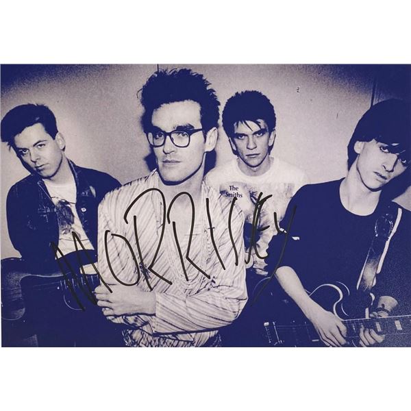 The Smiths Morrissey facsimile signed  photo