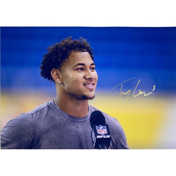 NFL Star Trey Lance facsimile signed photo.